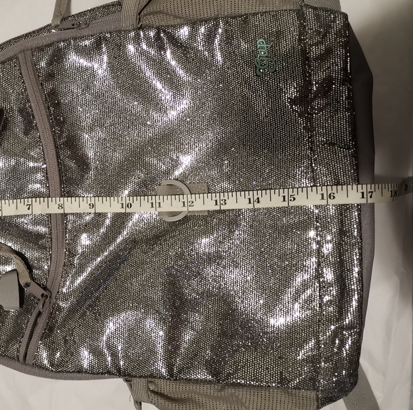 GapKids Backpack Silver Disco School Bag - Picture 4 of 9